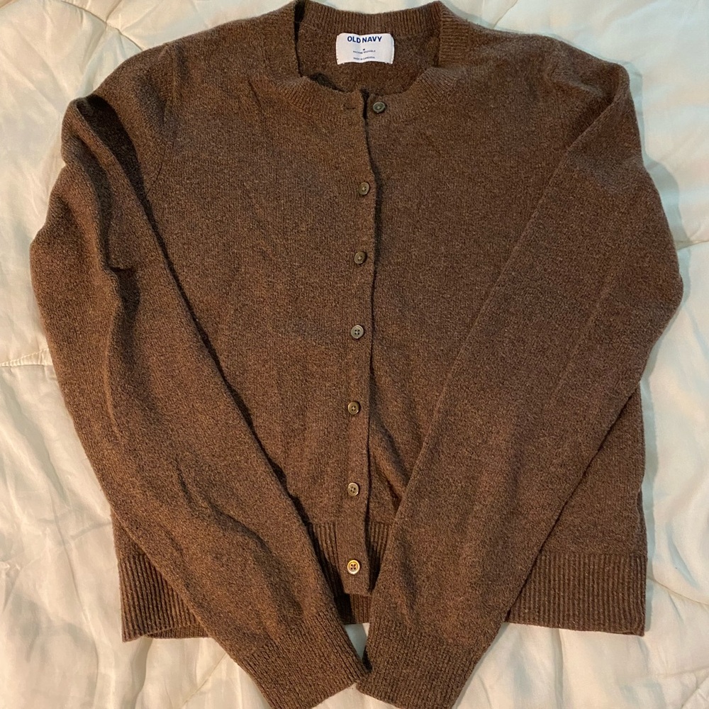 Old Navy Chocolate Knit Cardigan